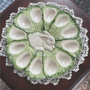 Vintage Bunny Lane Egg Plate